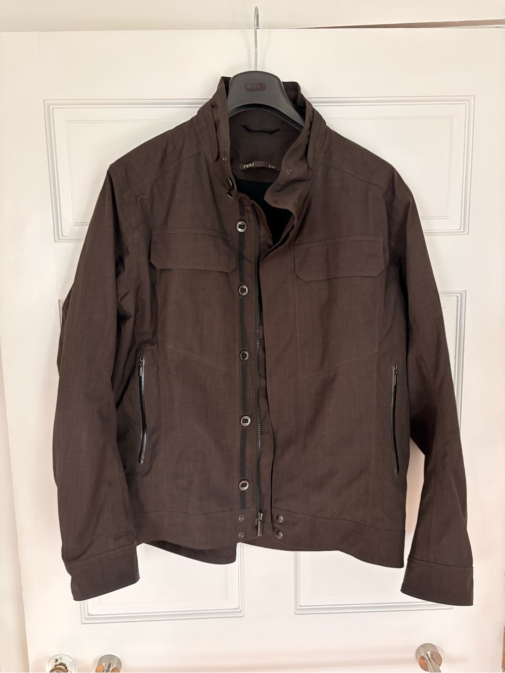 Nau Men's Charcoal Gray Raincoat